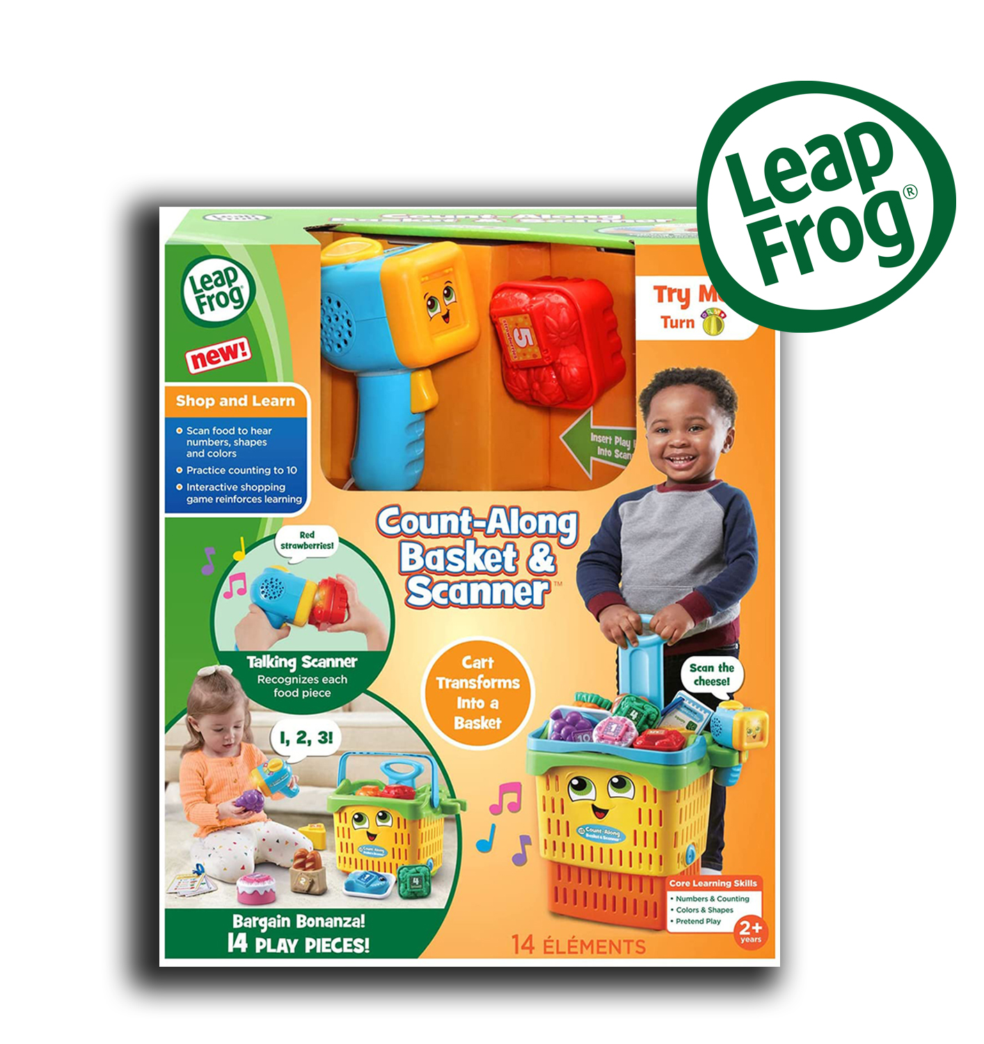 LeapFrog Count-Along Basket and Scanner, Multicolor ตะกร้าและสแกนเนอร์ ราคา 2290.- บาท