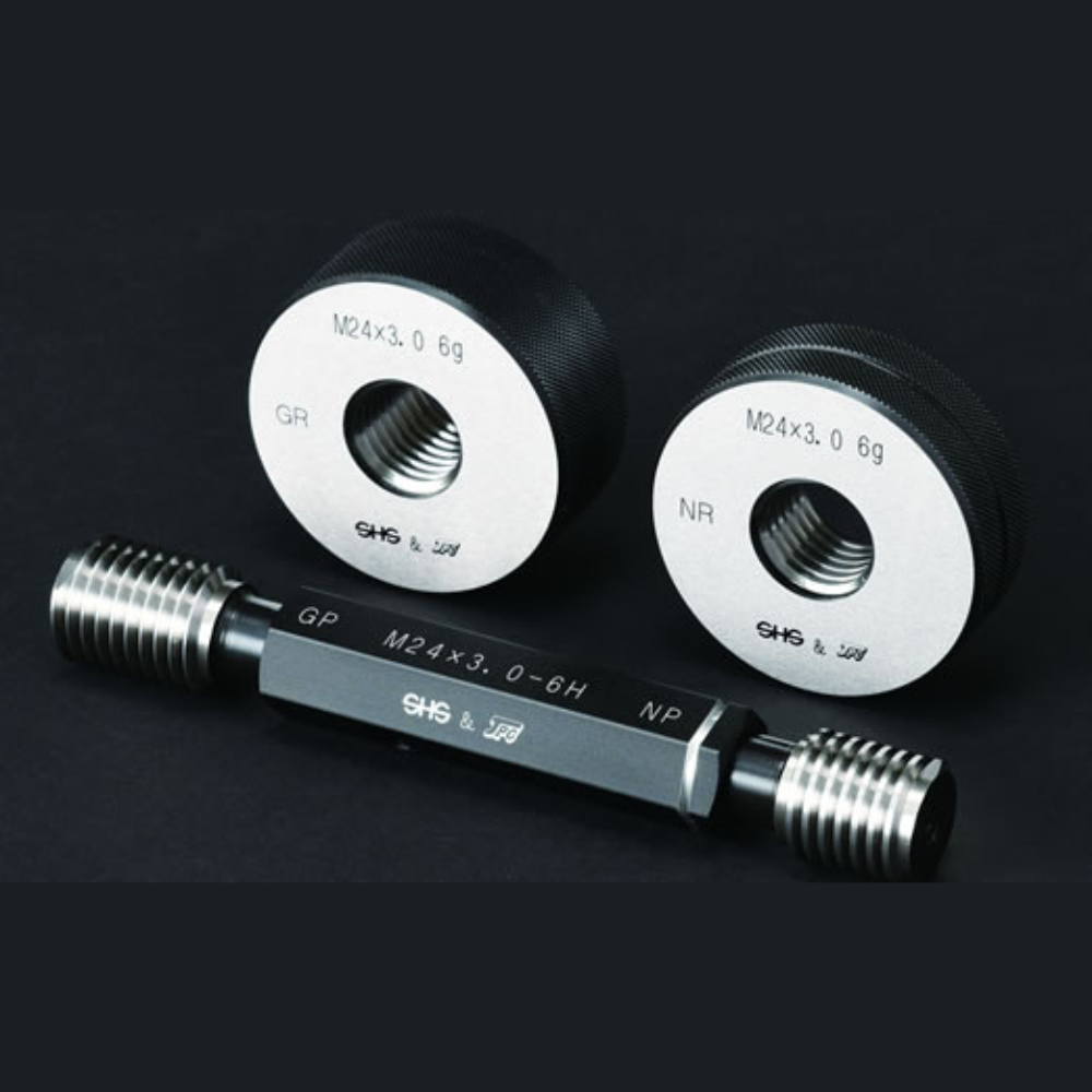 Sokuhansha(SHS) รหัส M10P1.5-GRNR-6g เกจวัดเกลียวนอกเมตริกเกลียวธรรมดาผลิตญี่ปุ่นมาตรฐานสากล , Thread ring gauge(metric coarse,ISO standard),M10x1.5-GRNR-6g,Go/NoGo set