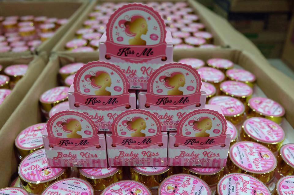 กันแดดหน้าเด็ก Baby kiss Sunscreen
