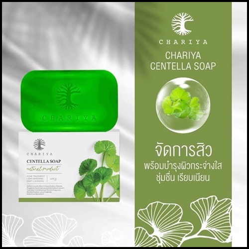 สบู่ใบบัวบก ชาริยา Centella Soap