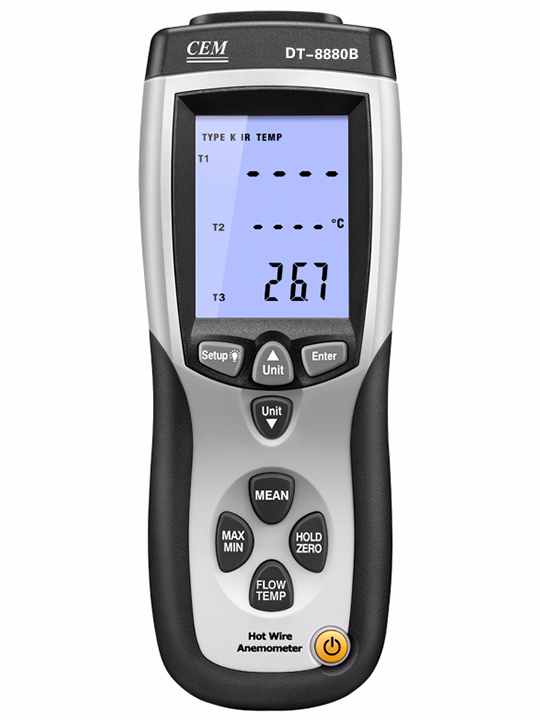 CEM instruments DT-8880B เครื่องวัดความเร็วลมแบบ