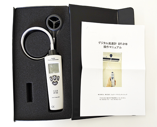 CEM รุ่นDT-318เครื่องวัดความเร็วลมแบบดิจิตัลDigital Anemometer Measuring range:0.60~30.00m/sec