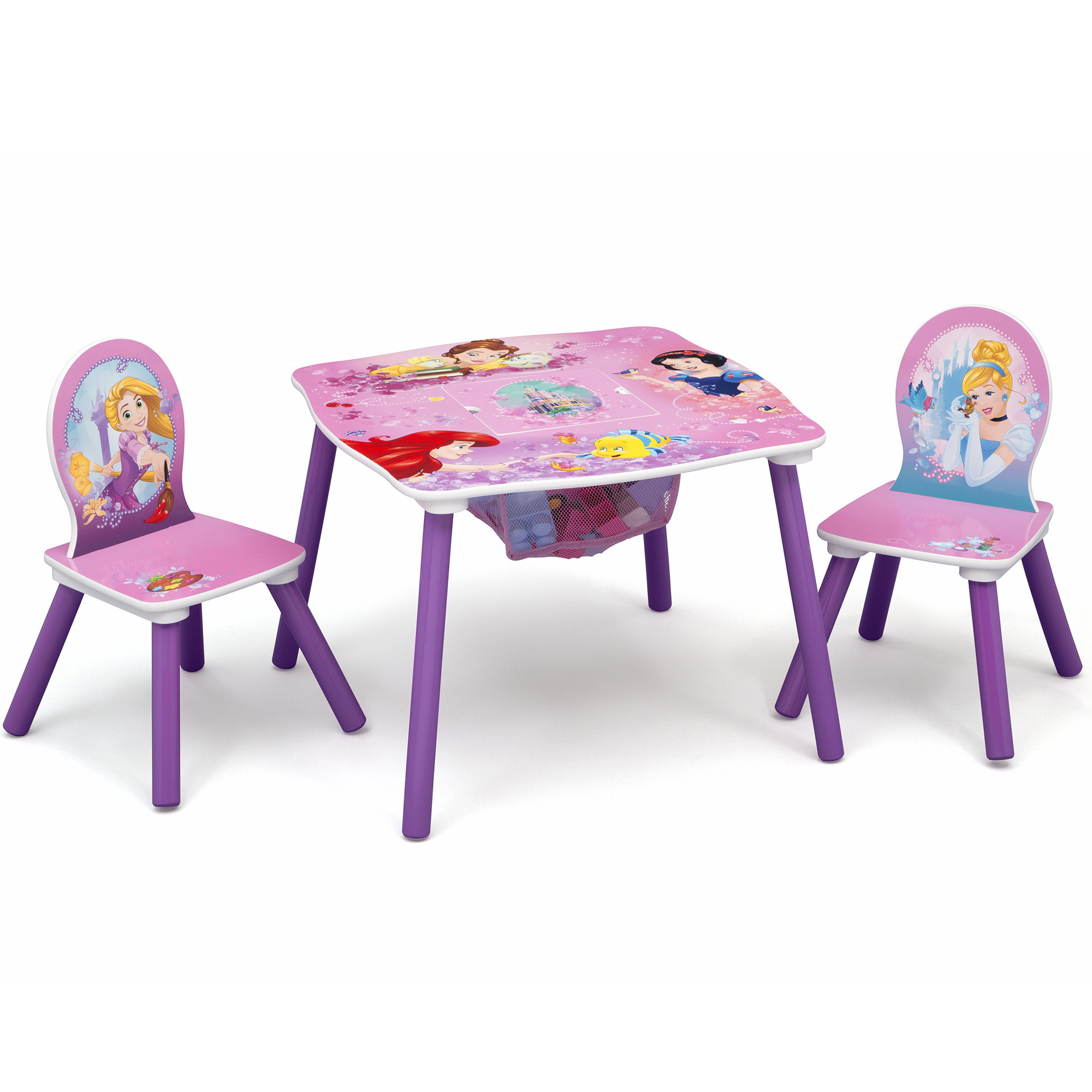 ชุดโต๊ะ เก้าอี้ไม้เด็ก ลายเจ้าหญิงดิสนี่ย์ Delta Children - Disney Prince Wood Kids Table and Chair Set With Storage ลิขสิทธิ์แท้ นำเข้าอเมริกา ราคา