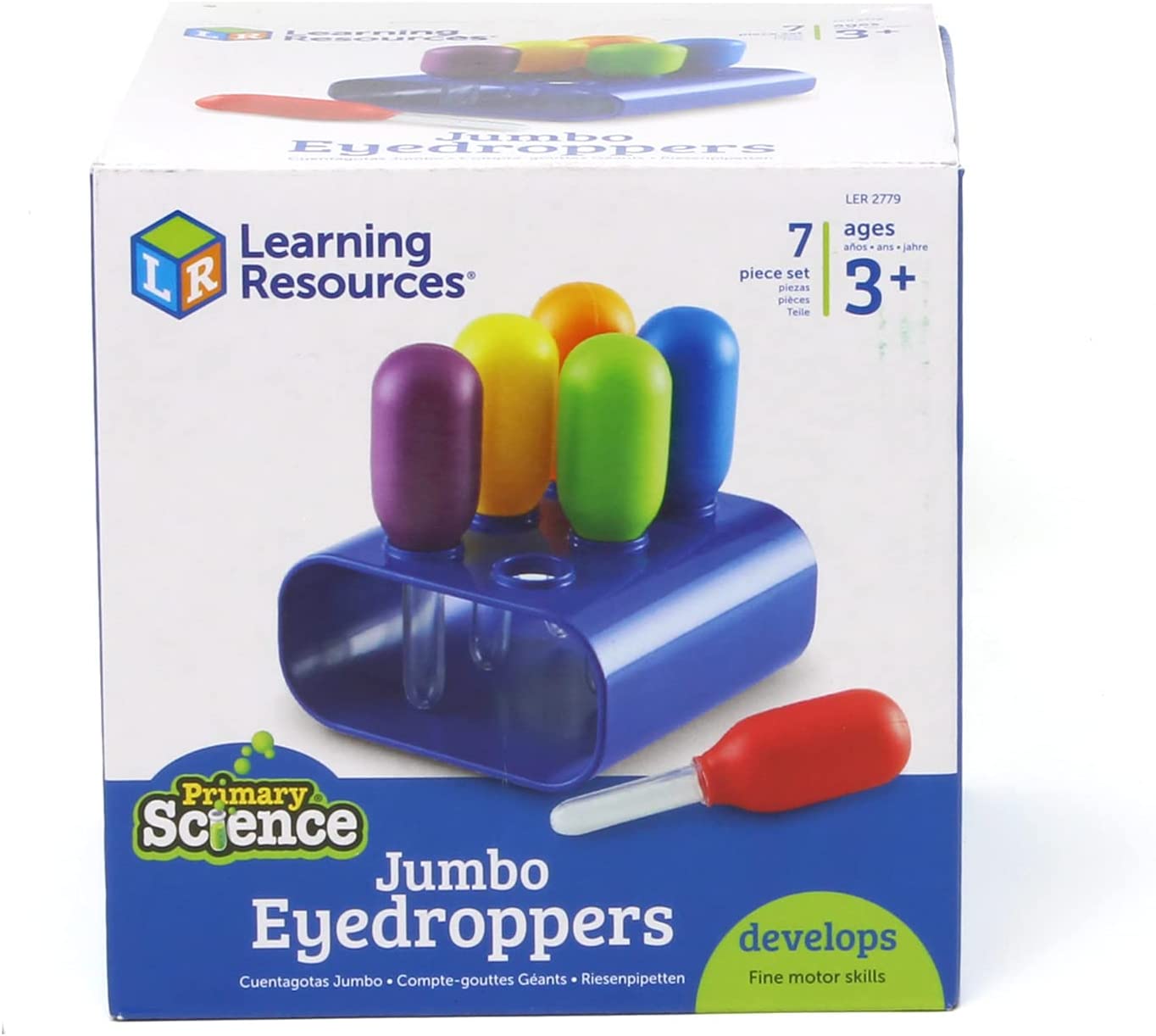 หลอดหยด ขนาดใหญ่ วิทยาศาสตร์ Learning Resources : Jumbo Eyedroppers Set of 6 In a Stand ราคา 800 - บาท