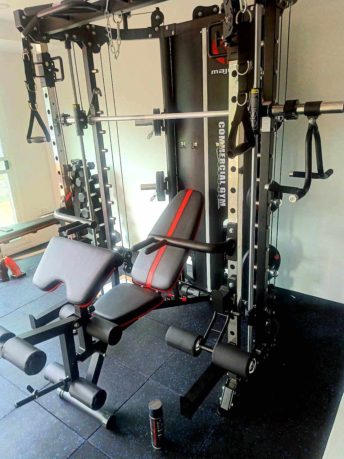 Smith Machine IMAGG 97 + ม้านั่ง819A + แผ่นน้ำหนัก50kg, สมิทแมชชีน