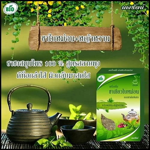 ชาเขียวใบหม่อน BIO นพรัตน์