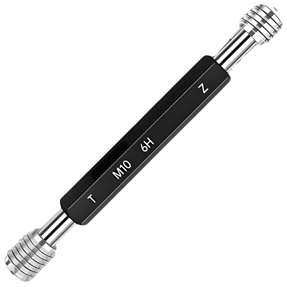 M10P0.75-6H เกจวัดเกลียวในชนิดเกลียวเมตริกมาตรฐานสากล,Metric thread plug gauge,taperlock,(ISO standard,class-6H),M10x0.75-6H ,Go-NoGo set ,with inspection result