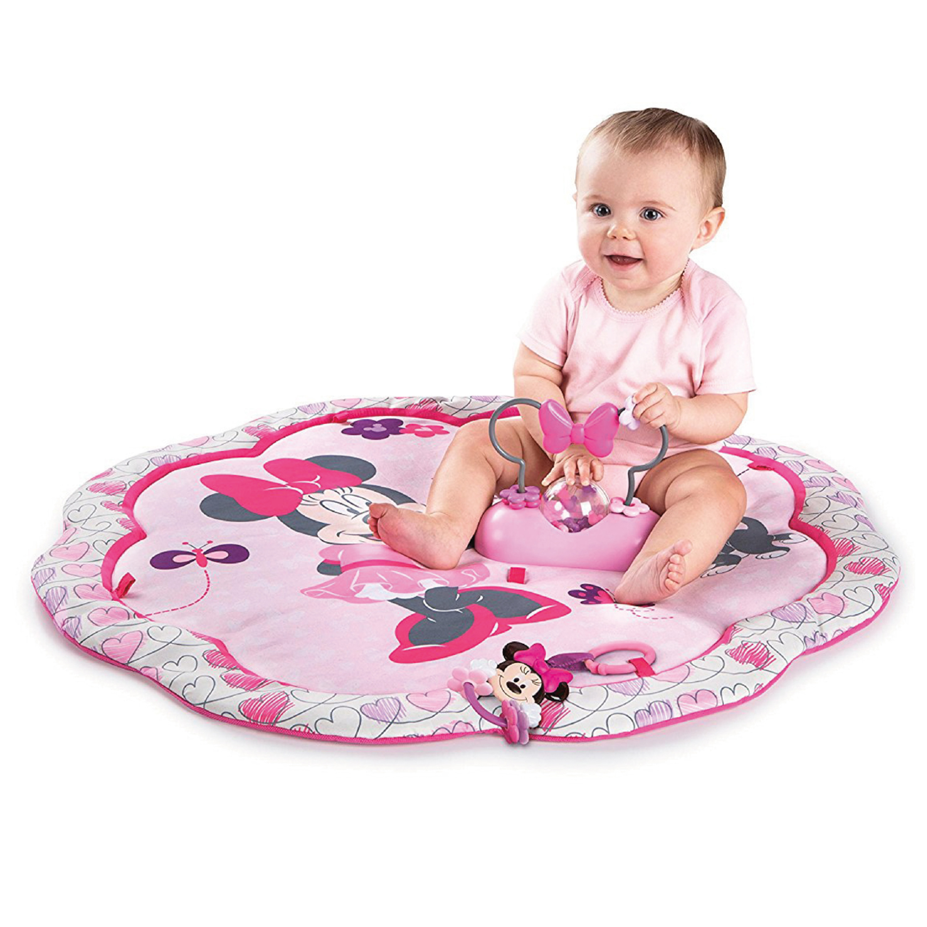 เพลยิม เพลแมท ลายมินนี่เม้าส์ จาก Bright Starts Minnie Mouse Garden Fin Activity Gym ราคา 2990 บาท