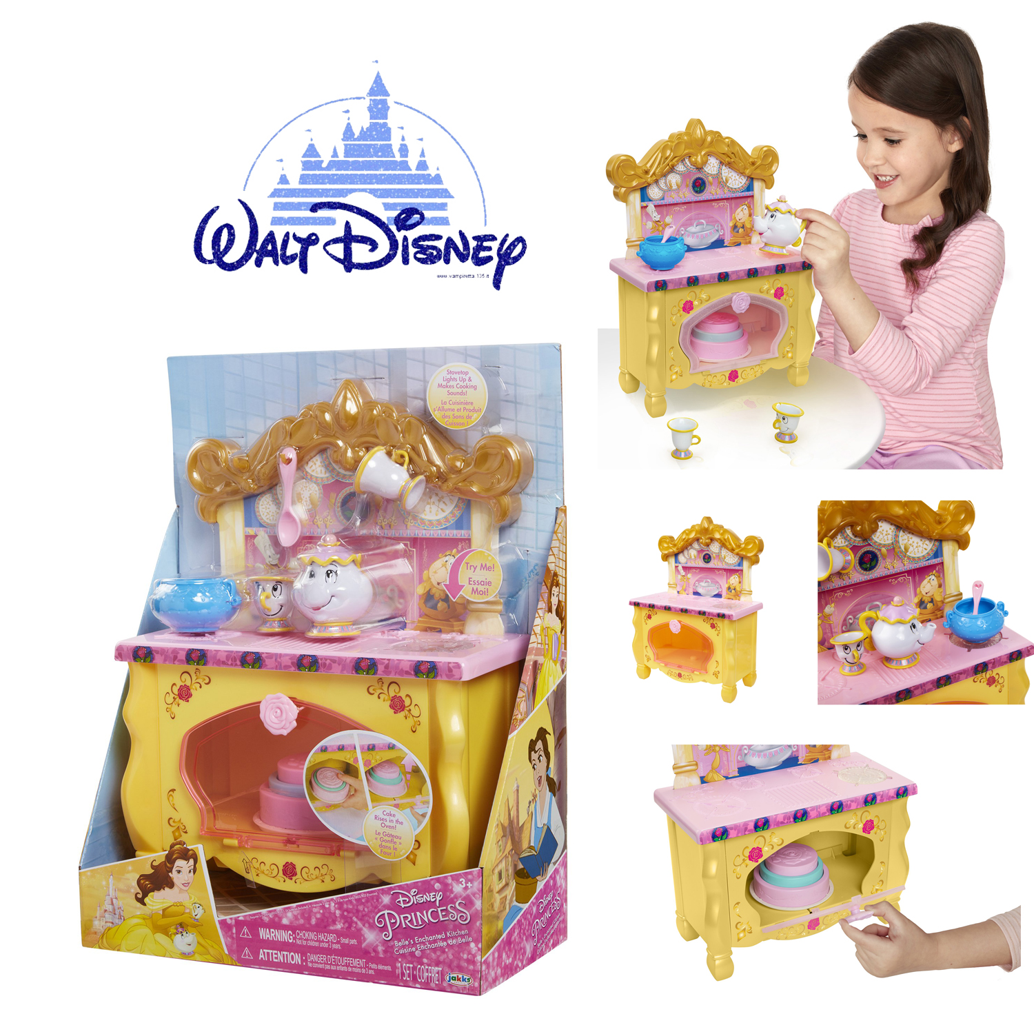 ครัวเจ้าหญิงเบลล์-มีเสียงDisney Princess Belle Tabletop Kitchen ราคา 1,990.- บาท