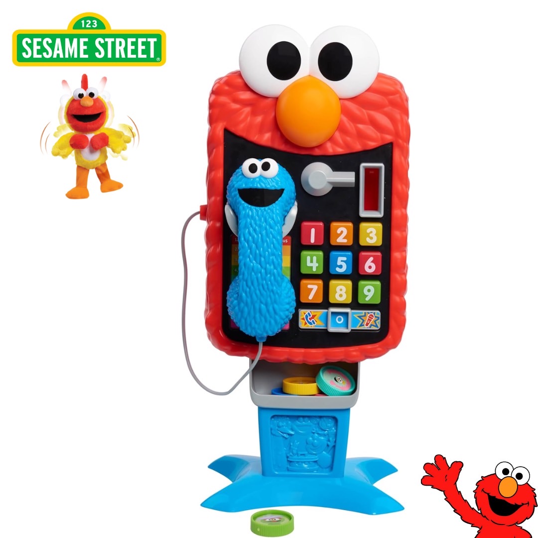 นำเข้า 🇺🇸 📱🎶 Sesame Street Elmo’s Sing & Learn 17.5-inch Playphone โทรศัพท์ของเล่น Elmo ราคา 1,990 บาท