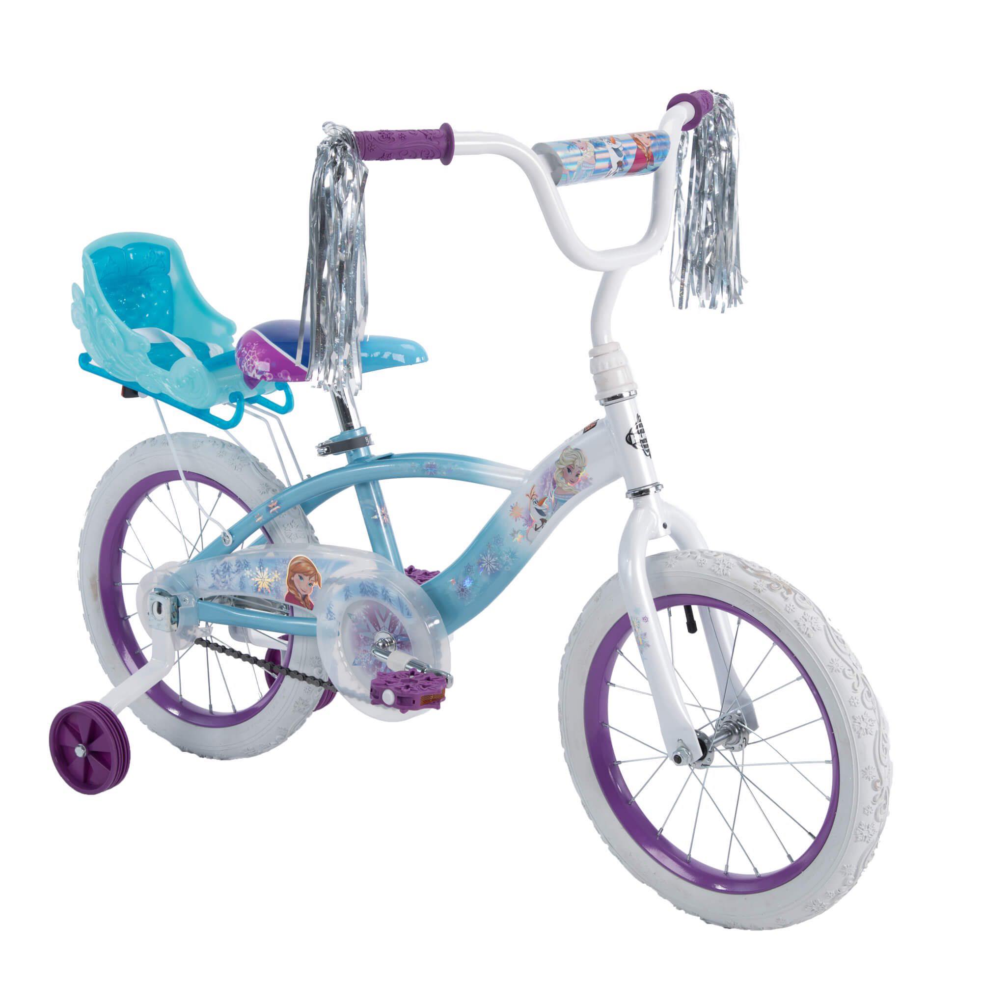 จักรยานเด็กลายเจ้าหญิงดิสนี่ย์โฟรเซ่น Disney Frozen 16-inch Girls' Bike by Huffy (สินค้านำเข้า USA) ขนาดล้อ 16 นิ้ว ยี่ห้อ Huffy สำหรับเด็ก5-7 ขวบ