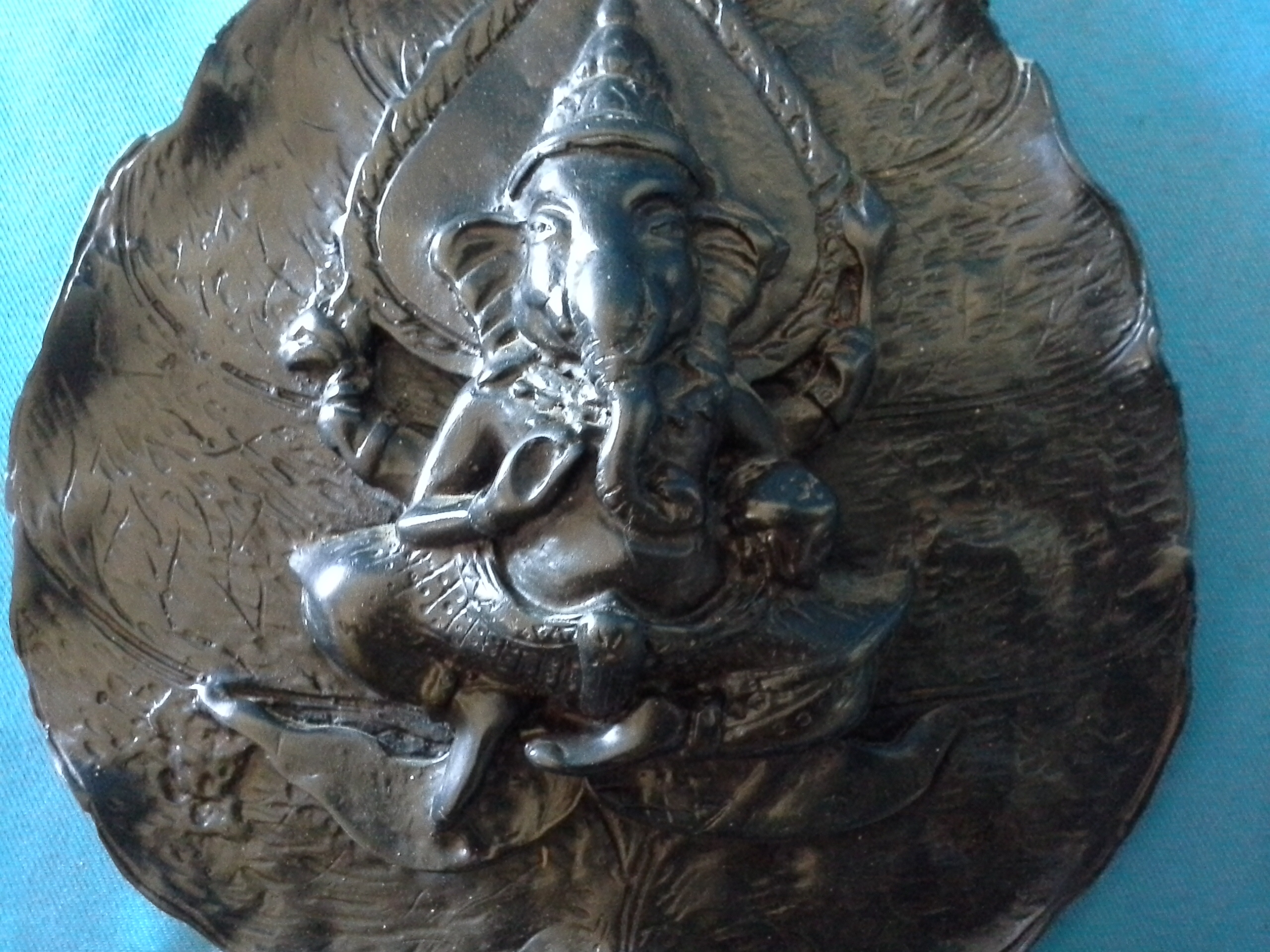 เรซิ่นใบโพธิ์พระพิฆเนศ