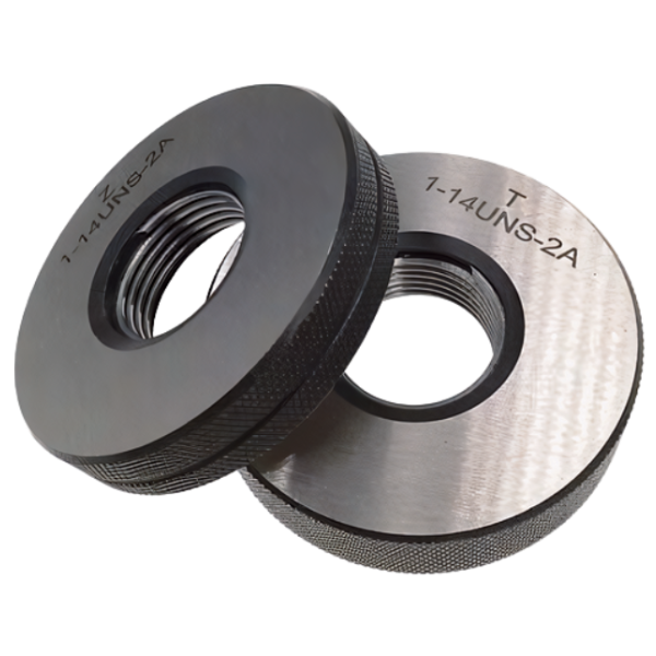 1″-14UNS-2Aเกจวัดเกลียวนิ้วสำหรับวัดเกลียวนอก,Thread Ring Gauge,Class-2A,Go-NoGo set