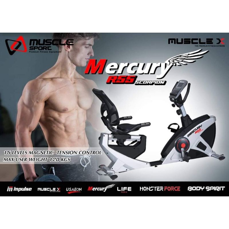 จักรยานออกกำลังกายเอนปั่นรุ่น R55 Mercury