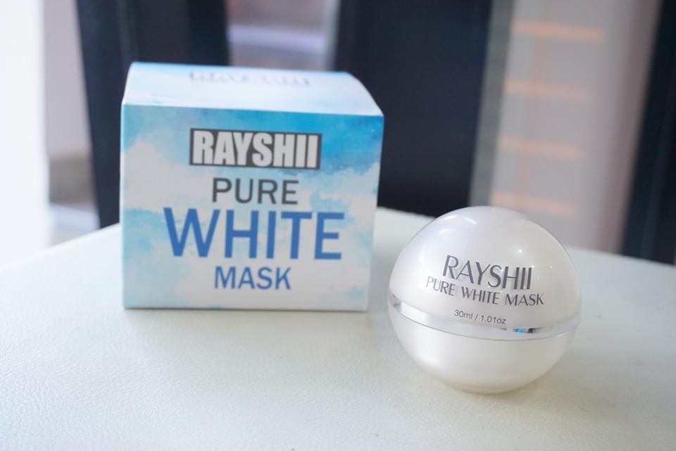 มาส์ก เรชิ Rayshi Pure White Mask Sleeping mask สูตรพิเศษ เนื้อมาส์กนุ่ม