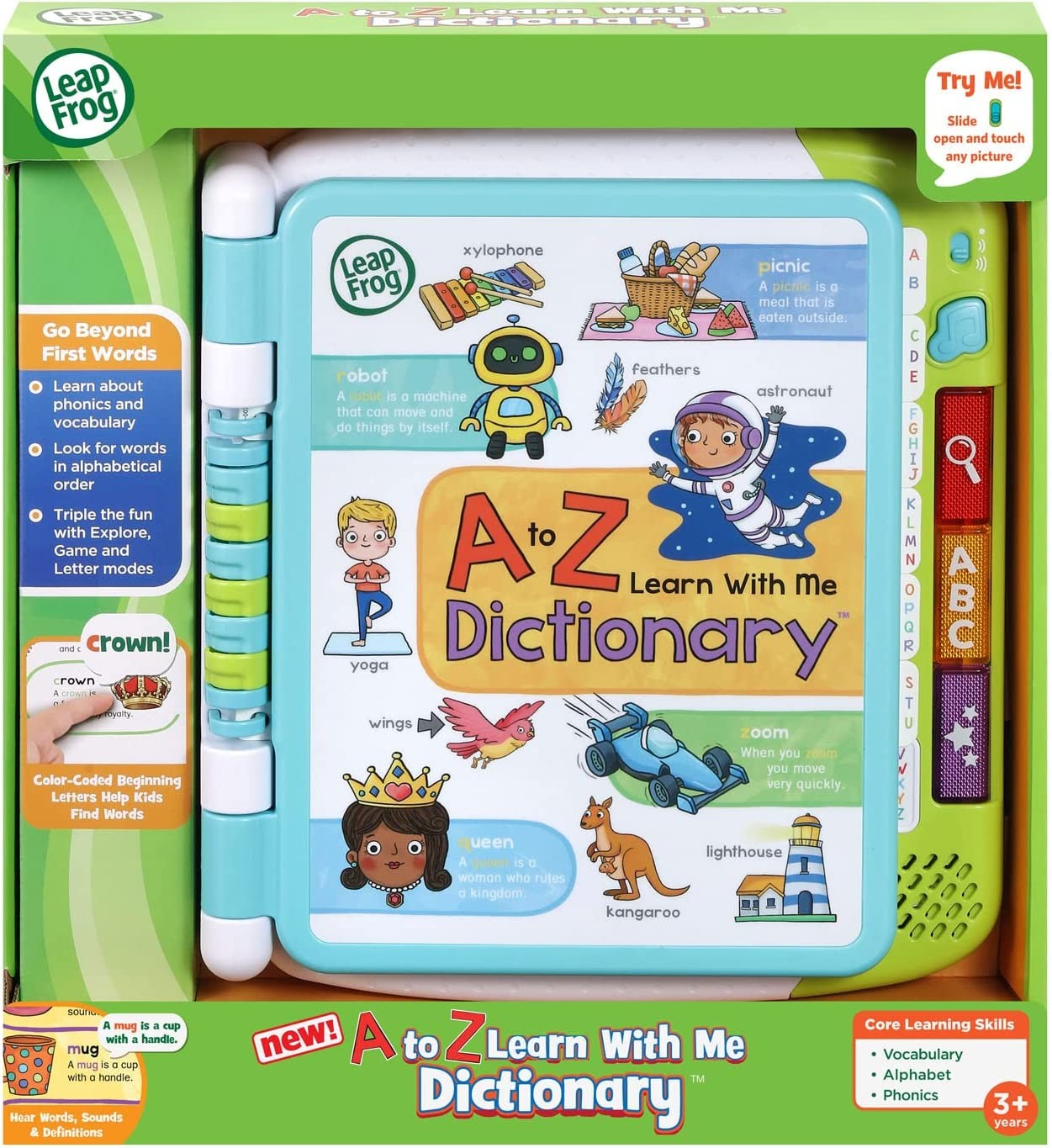 หนังสือกิจกรรมก่อนวัยเรียนLeapFrog A-Z Learn with Me Dictionary ราคา 2,290 บาท