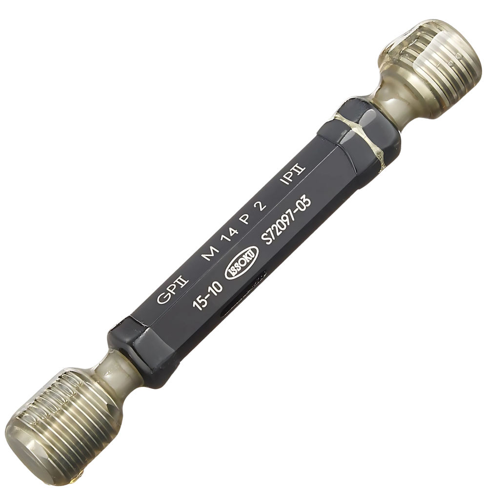 Issoku รหัสสินค้า M24P3.0-GPIP2 เกจวัดเกลียวในสำหรับวัดงานประกันคุณภาพมาตรฐานญี่ปุ่น,Thread plug gauge,taperlock type,M24x3.0-GPIP2,(JIS Class-2 for Inspection,metric coarse type),Go/NoGo set