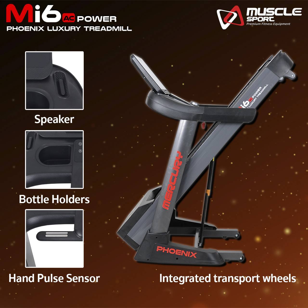 ลู่วิ่งไฟฟ้าAC Mercury MI6, ลู่วิ่งไฟฟ้าฟิตเนส, ลู่วิ่งไฟฟ้าราคา