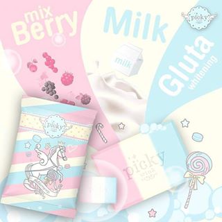สบู่พิคกี้วิ้ง ฟรุตตี้ แคนดี้ กลูต้า (Fruity Candy Gluta Body Soap by pickywink)