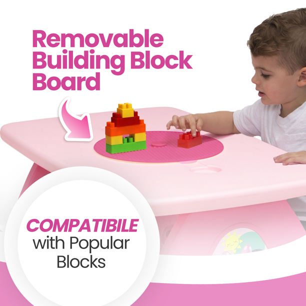 ที่นั่งกิจ โต๊ะปิกนิก Disney Minnie Mouse 4 สองเเบบ พร้อมกระดานสำหรับการสร้างและที่วางแก้วในตัวโดย Delta Children ราคา 4,500 - บาท