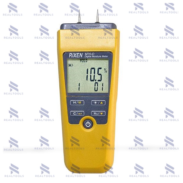 Rixen รุ่นM70-Dเครื่องวัดความชื้นวัสดุDigital Moisture Meter,Meas.range:5.5～99.9%H2O%WME