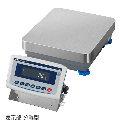A&D รุ่น GX-102000LS เครื่องชั่งดิจิตอลที่มีความแม่นยำสูง,Dustproof and waterproof heavy duty electronic balance ,Capacity: 102kg,Readability:1g,Built-in weight / Display unit separate type