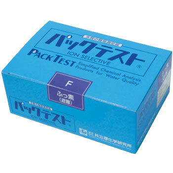 Kyoritsu รหัสสินค้า Wak-F ชุดทดสอบคุณภาพน้ำค่าฟลูออไรด์ ,Kyoritsu packtest for fluoride (Free),meas.range:0～8mg/L,quantity(50pcs./box)