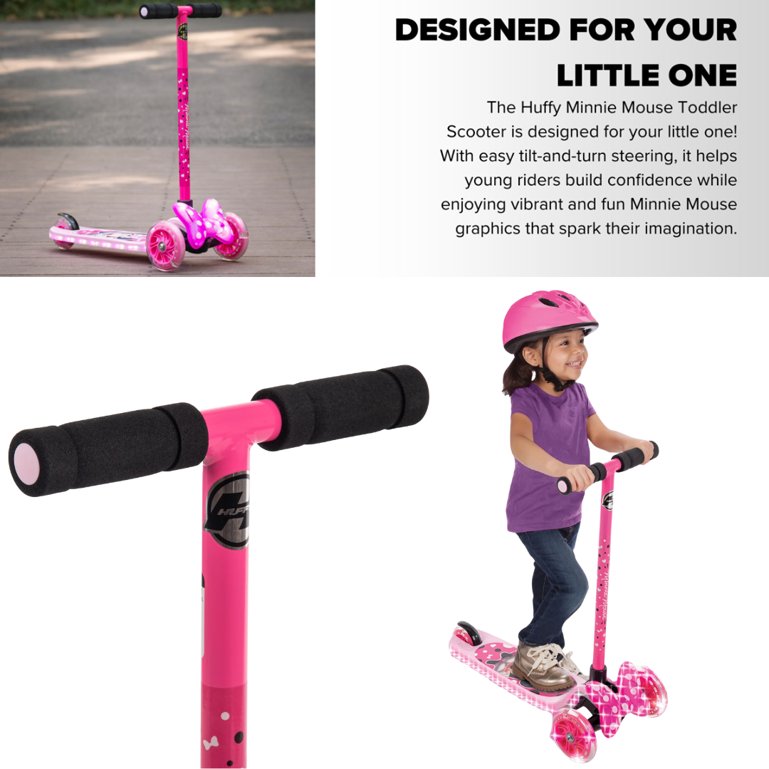 นำเข้า 🇺🇸 ซิ่งสนุกสุดคิวท์! 🛴✨ กับ Huffy Disney Minnie Mouse Toddler Scooter สกู๊ตเตอร์ ราคา 2,690 บาท