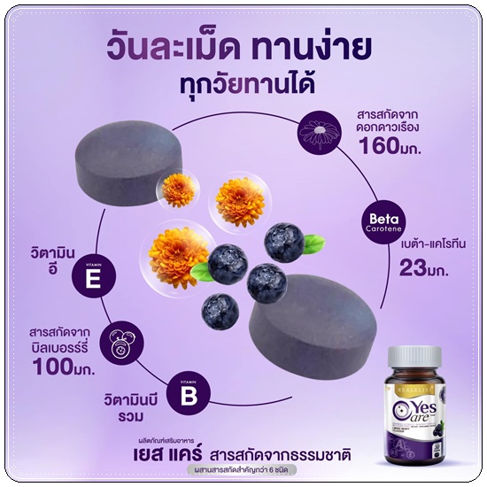 เยสแคร์ บำรุงสายตา ยุ้ยจีรนันท์ Realelixi Yes Care