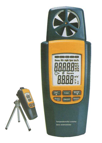 KUSAM-MECO รุ่น KM 8022 เครื่องวัดอุณหภูมิดิจิตอล/แอร์วอลลุ่ม/เครื่องวัดความเร็วลมแบบใบพัด Kusam Meco KM 8022 - Digital Temperature - Air Volume- Vane Anemometer