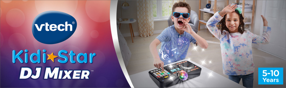 บูธดีเจดาวเด่น VTech KidiStar DJ Mixer Black ราคา 3,590บาท