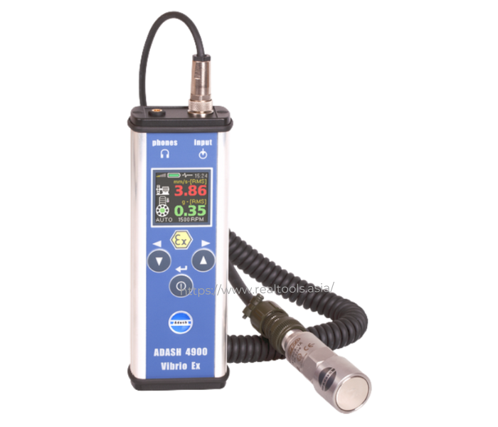 Adash รหัส A-4900MS เครื่องวัดวิเคราะห์ความสั่นสะเทือนสำหรับเครื่องจักร(มีโปรแกรม),Vibrio MS vibration meter