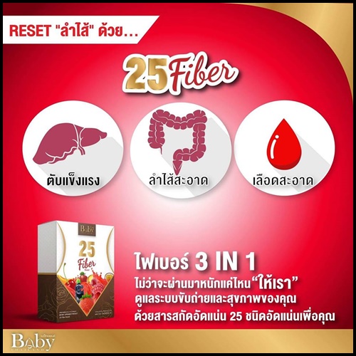 ดีท็อกซ์ 25 Fiber By Babythailand
