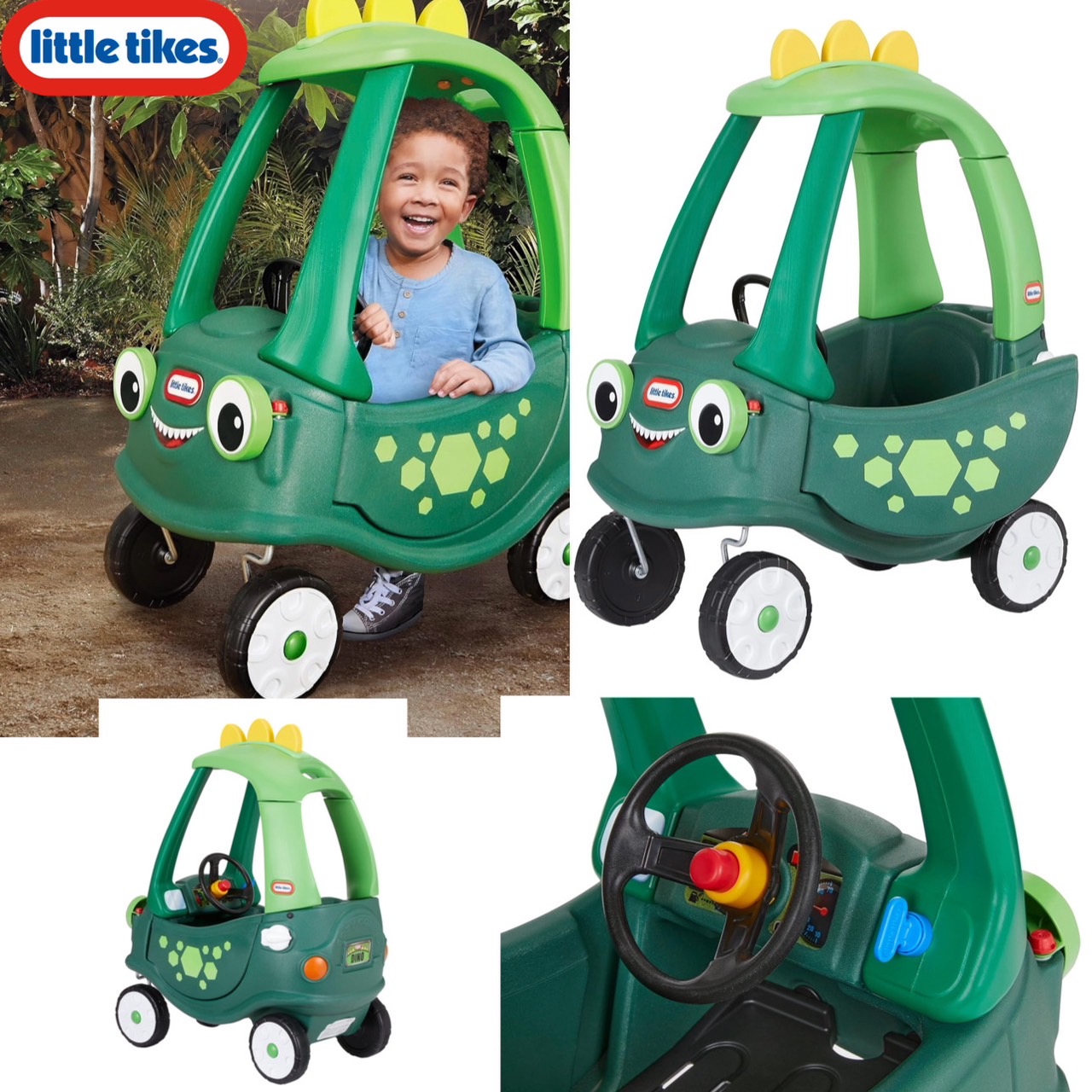 Little Tikes Cozy Coupe Dino – Exclusive รถขาไถ ไดโนเสาร์ สีเขียว