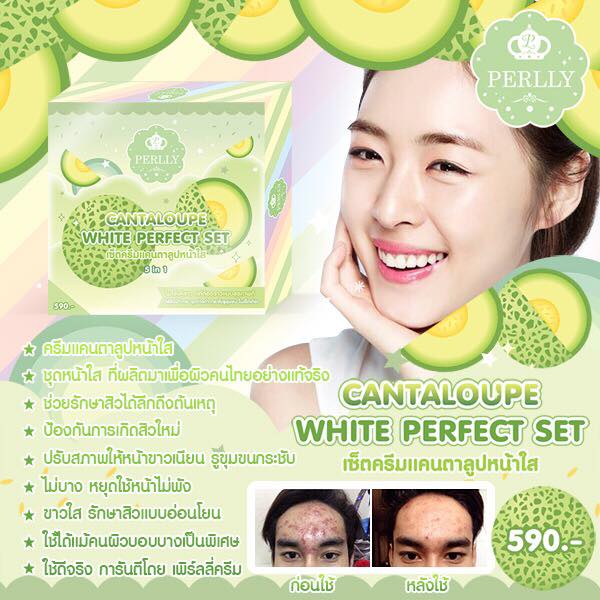 ครีมแคนตาลูปหน้าใส (CANTALOUPE WHITE PERFECT SET)