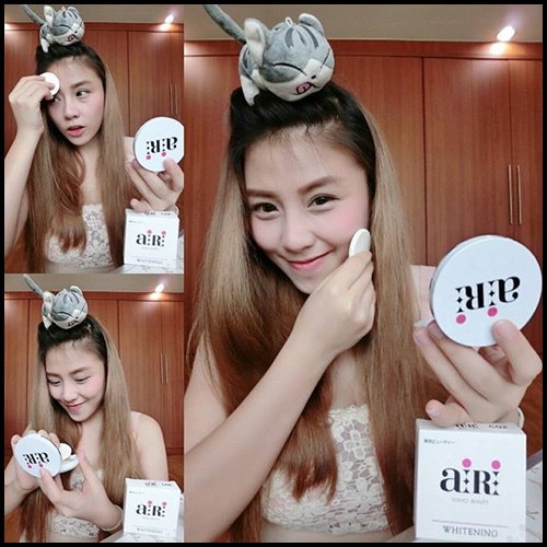 แป้งไอริ AIRI Japanese Pressed Puff Powder (ตลับขาว)