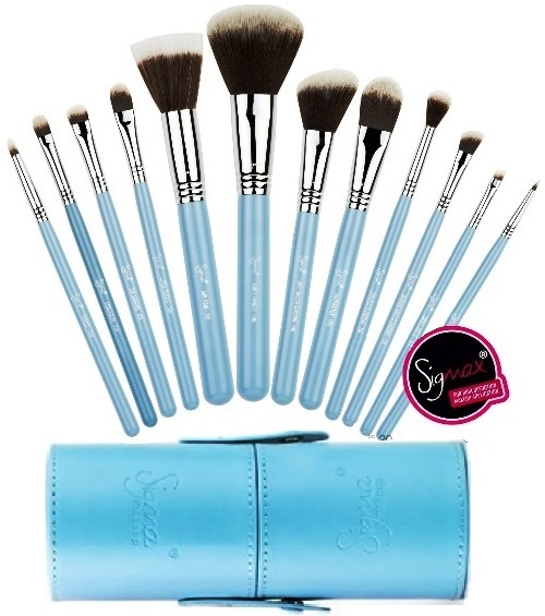 SIGMA :: Essential Kit - Mrs. Bunny แปรงพื้นฐานขนสังเคราะห์ ชุด 12 ชิ้น ดูรายละเอียดด้านใน