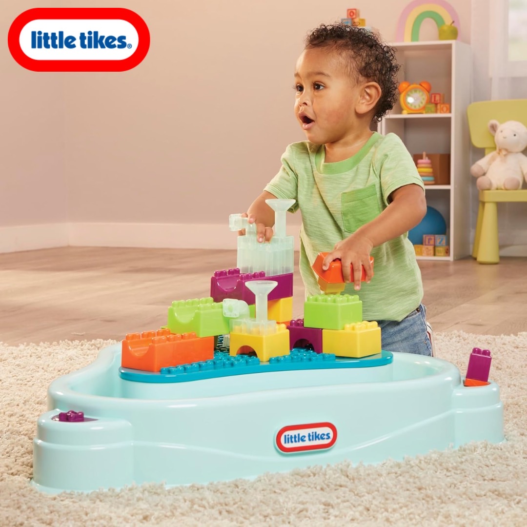 นำเข้า 🇺🇸 🌈✨ Little Tikes Build & Splash Water Table พร้อมอุปกรณ์ 25 ชิ้นให้เด็กๆ เพลิดเพลินกับการต่อท่อ ราคา 5,990 บาท