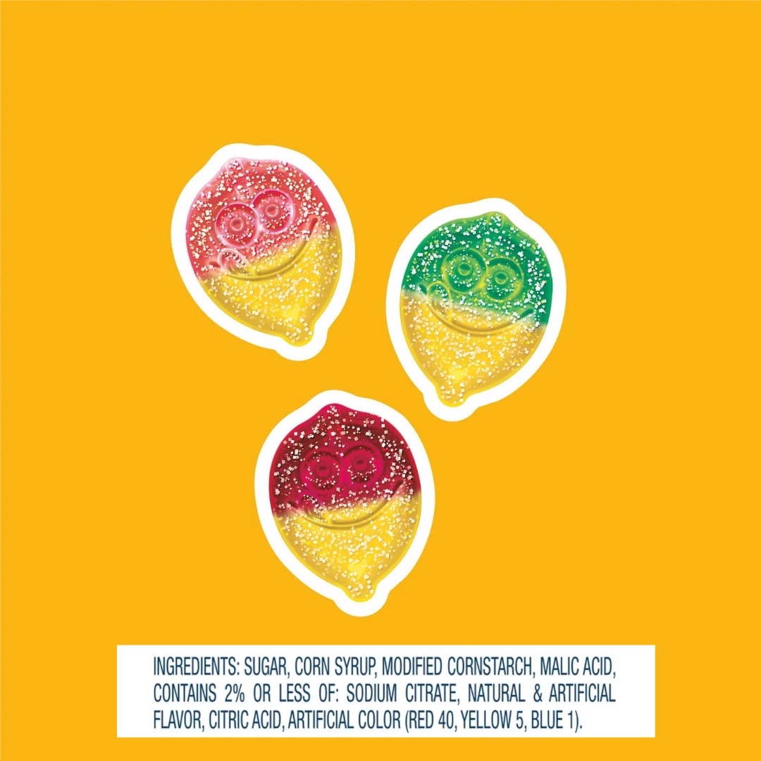 Newww ‼กัมมี่รสเปรี้ยวแสนอร่อย นำเข้าเองจาก🇺🇸 ของแท้ 💯 Jolly Gummies Lemonade Stand Sours Gummies - กัมมี่ยอดฮิตรสเลม่อน เปรี้ยวหวาน ถุง 13 ออนซ์ ราคา 450 บาท / ถุง