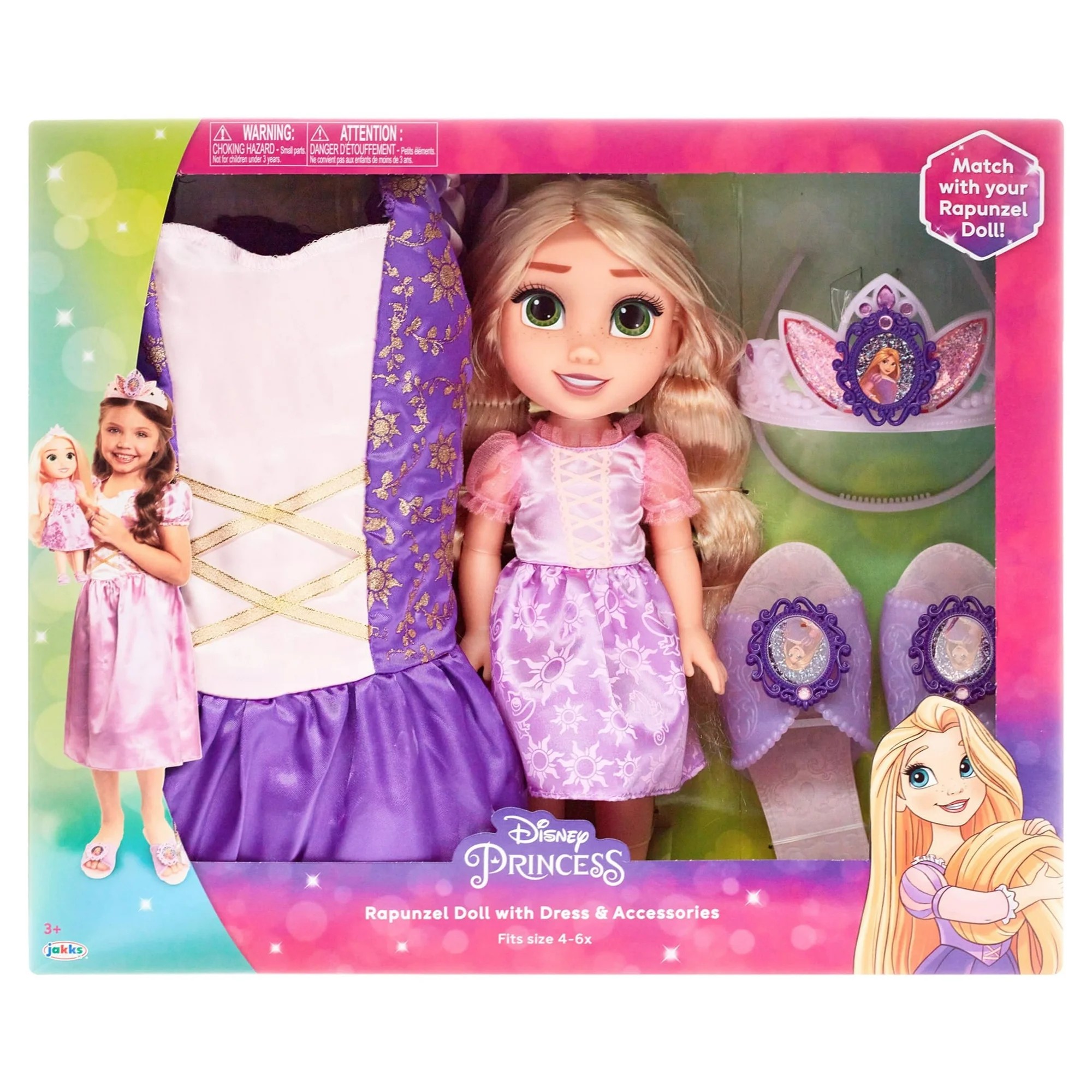 นำเข้า🇺🇸 ชุดเซ็ทเจ้าหญิงราพันเซลพร้อมตุ๊กตาDisney Princess Rapunzel 15 inch Toddler Doll , ราคา 1,690 บาท