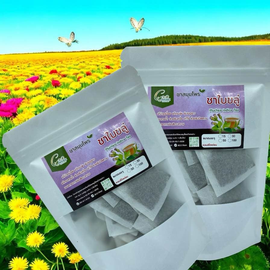 ชาขลู่ ขนาด 100 ซองชา ชาใบขลู่ Indian marsh fleabane Tea ใช้เป็นยาอายุวัฒนะ มีสรรพคุณช่วยลดระดับน้ำตาลในเลือด ลดความดันโลหิต ใช้ต้มกับน้ำดื่มหรือชงแทนชาจะช่วยลดน้ำหนักได้