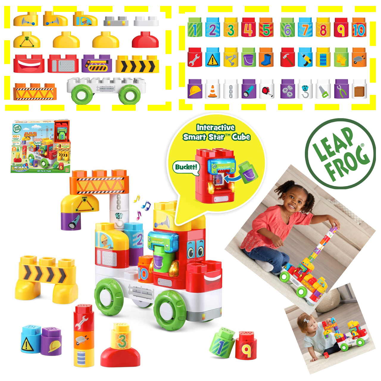 รถบรรทุก Fix-It หลากสี LeapFrog LeapBuilders 123 ราคา 1390 - บาท