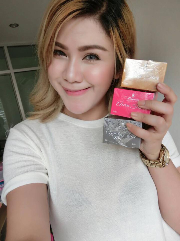 ครีมหน้าขาว หน้าเงา หน้าเด็ก by Princess white skin care ขนาดใหม่ 20 g