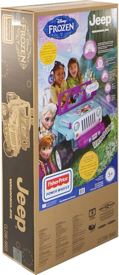 Power Wheels Disney Frozen Jeep Wrangler Ride-On Battery Powered Vehicle with Music Sounds & Storage, Preschool Kids Ages 3+ Years ราคา 16,900 บาท