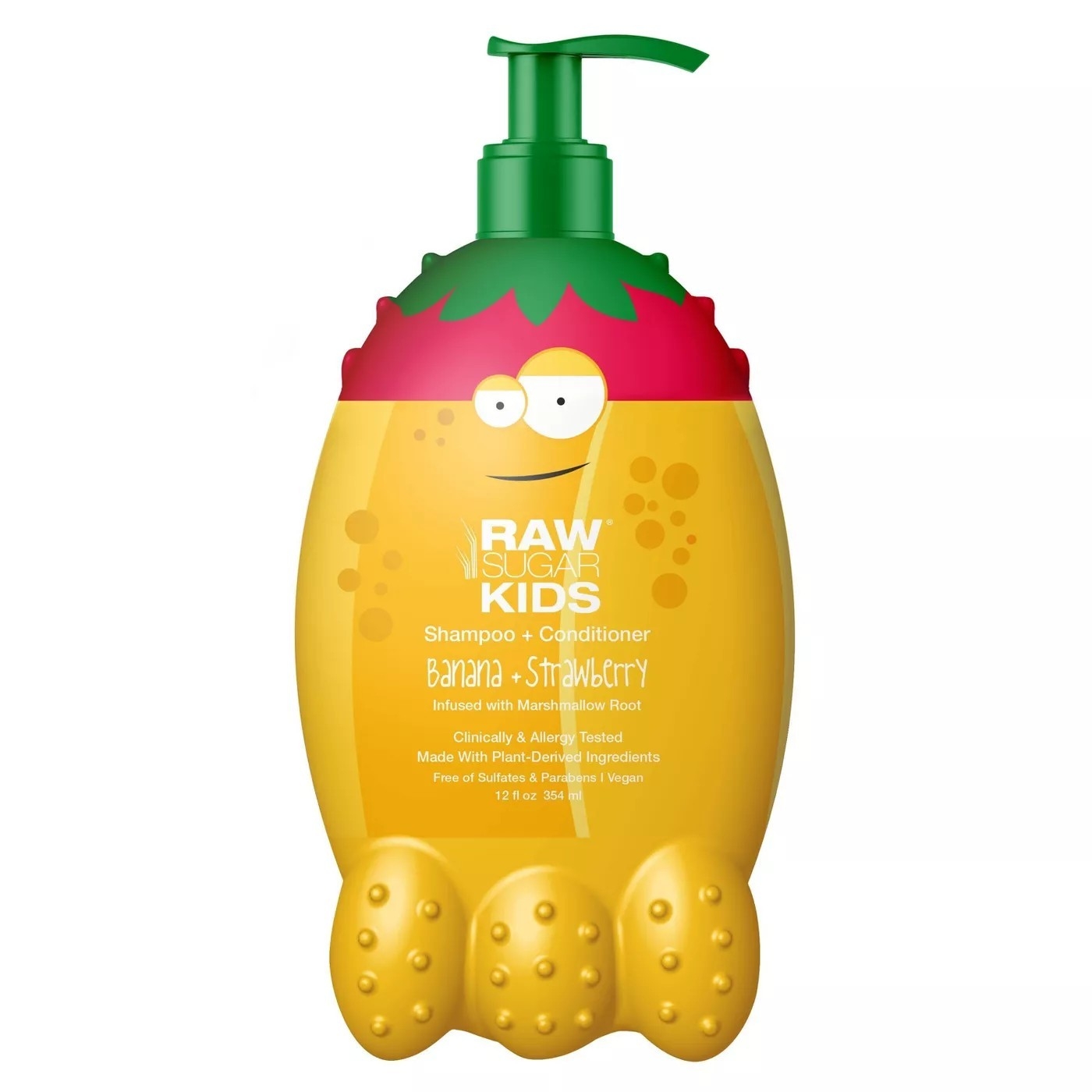 Raw Sugar Kids' 2-in-1 Banana + Strawberry Shampoo & Conditioner - 12 fl oz ราคา : 450 บาท