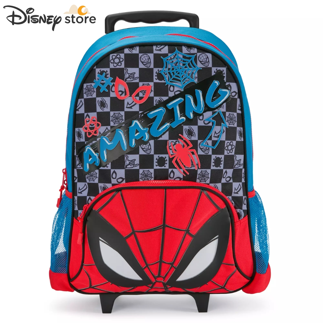 พร้อมส่งที่ไทย นำเข้า 🇺🇸 🦸♂️ Spider-Man Rolling Backpack -กระเป๋าเป้ล้อลากสไปเดอร์แมนลิขสิทธิ์แท้ Disney Store