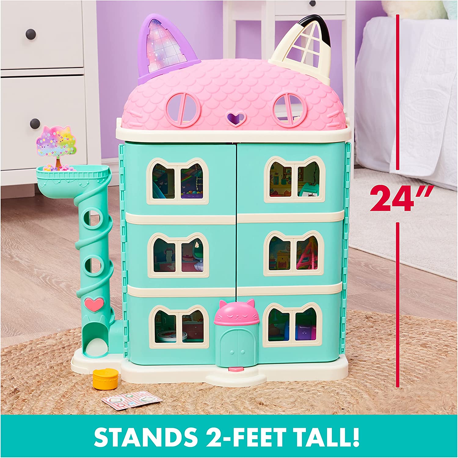 บ้านตุ๊กตา Gabby’s Dollhouse - Gabby’s Purrfect Dollhouse and Deluxe Room Sets - ราคา : 3,990 บาท
