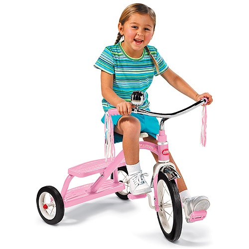 จักรยานสามล้อเด็ก Radio Flyer รุ่น Classic Pink Dual Deck Tricycle สีชมพูพร้อมส่ง