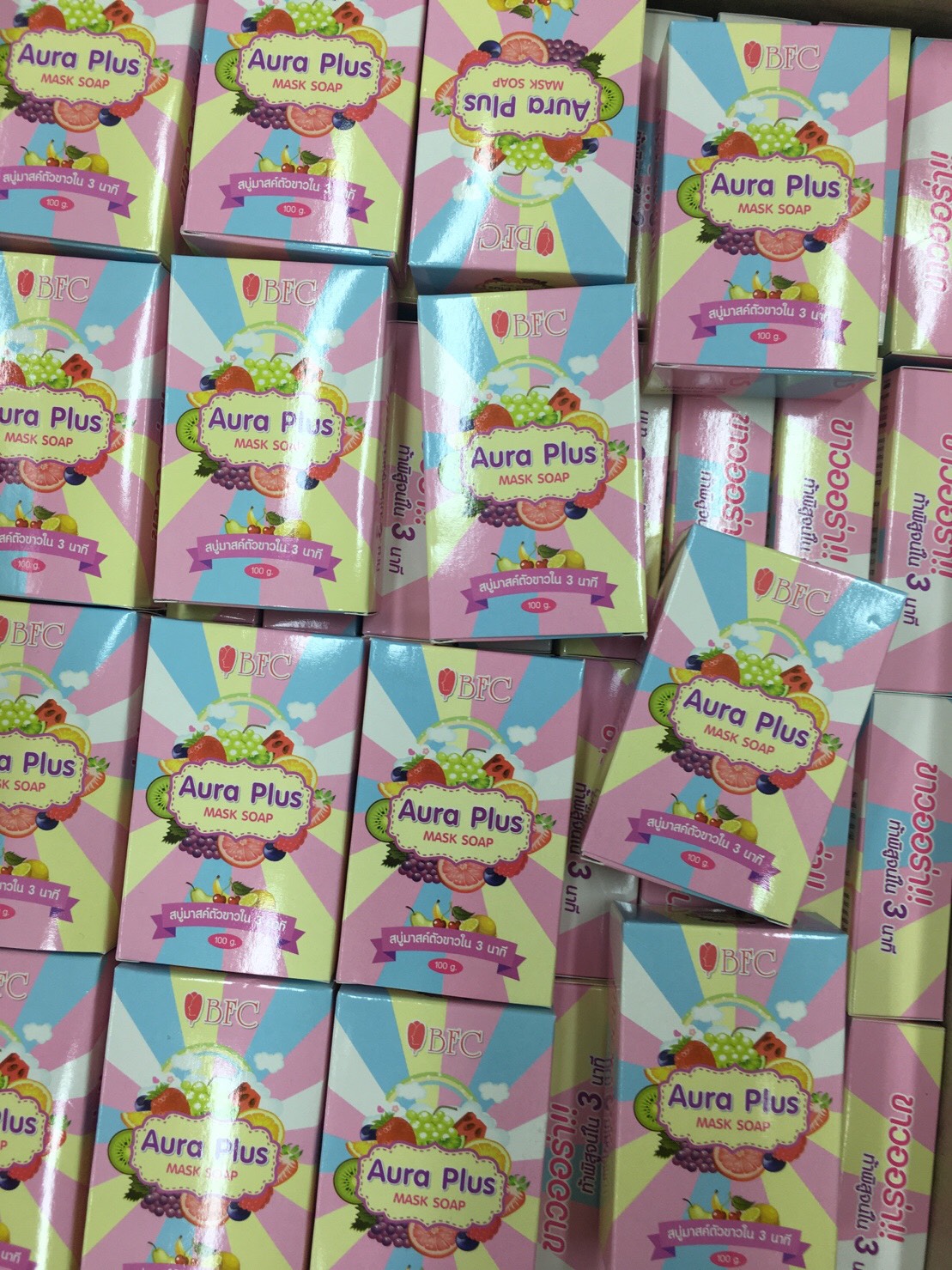 สบู่ BFC ออร่า พลัส มาร์สผิวขาว (AURA PLUS MASK SOAP By BFC)