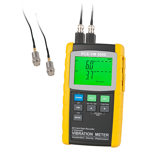 PCE รุ่นVM-5000Vibrationเครื่องวัดบันทึกอุณหภูมิData Logger